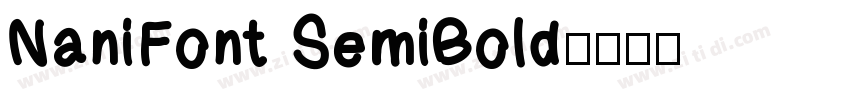 NaniFont SemiBold字体转换